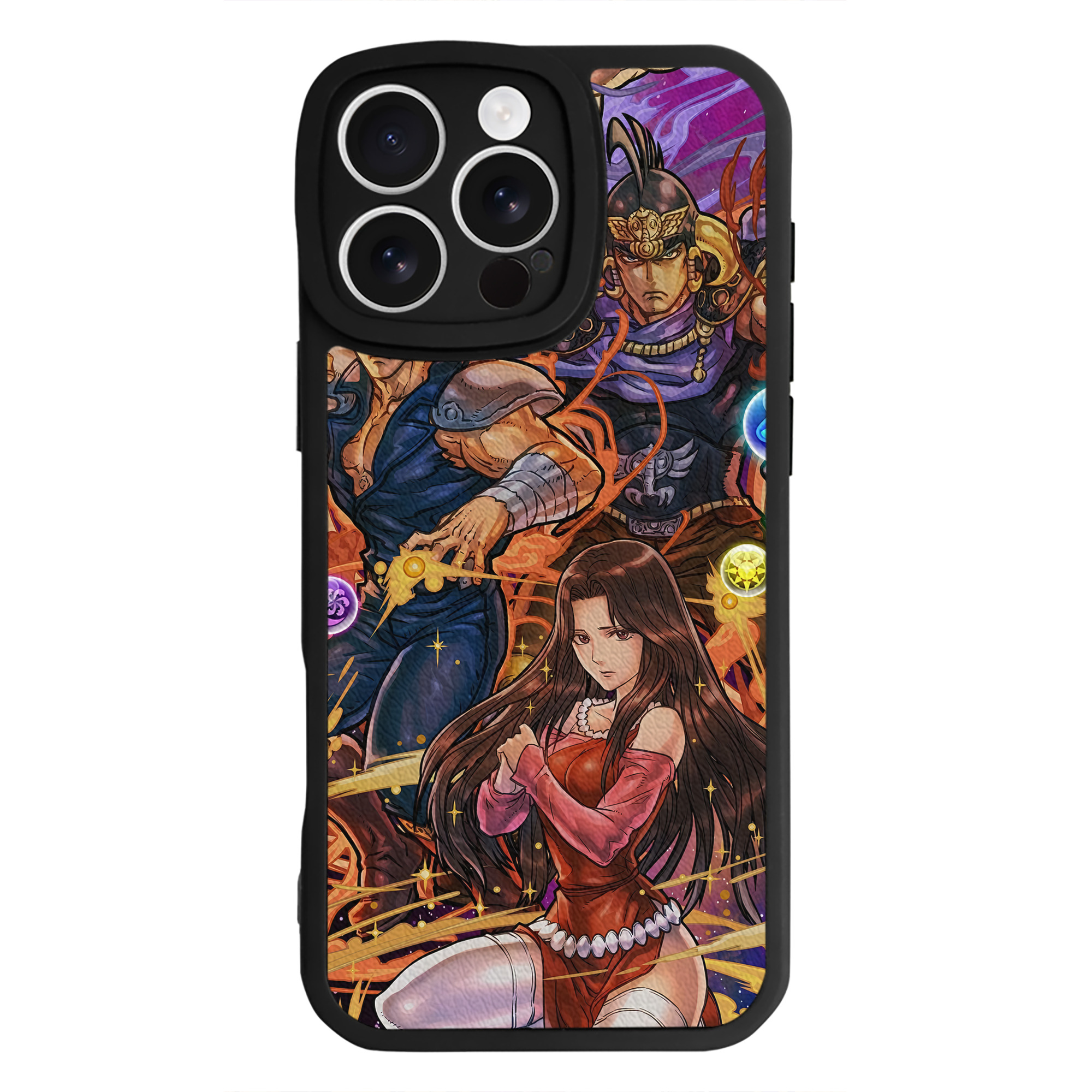 （画像用） 北斗の拳 Fist of the North Star 【iPhone 16シリーズ対応】シリコンスマホケース（レザー調） 材質：シリコン